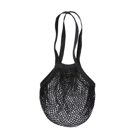 Recycled Cotton String Bag - Black