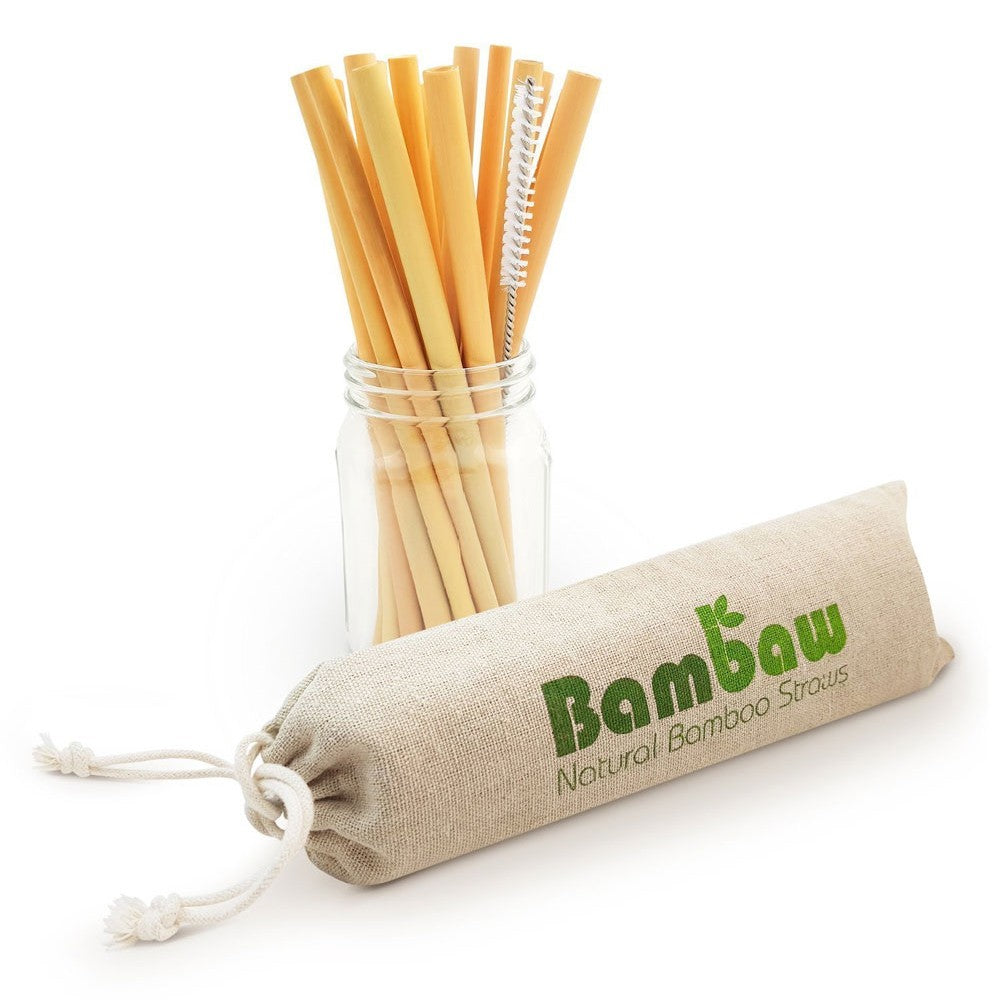 Bamboo Straws - 12 Pack