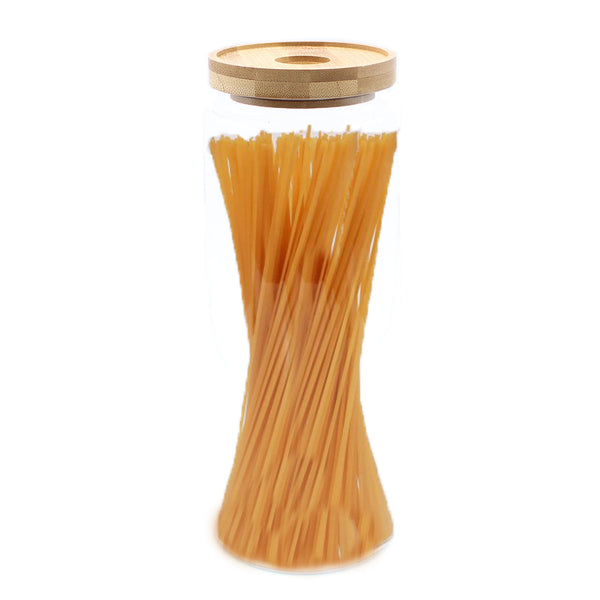 Bamboo & Glass Reusable Jar 1.5L