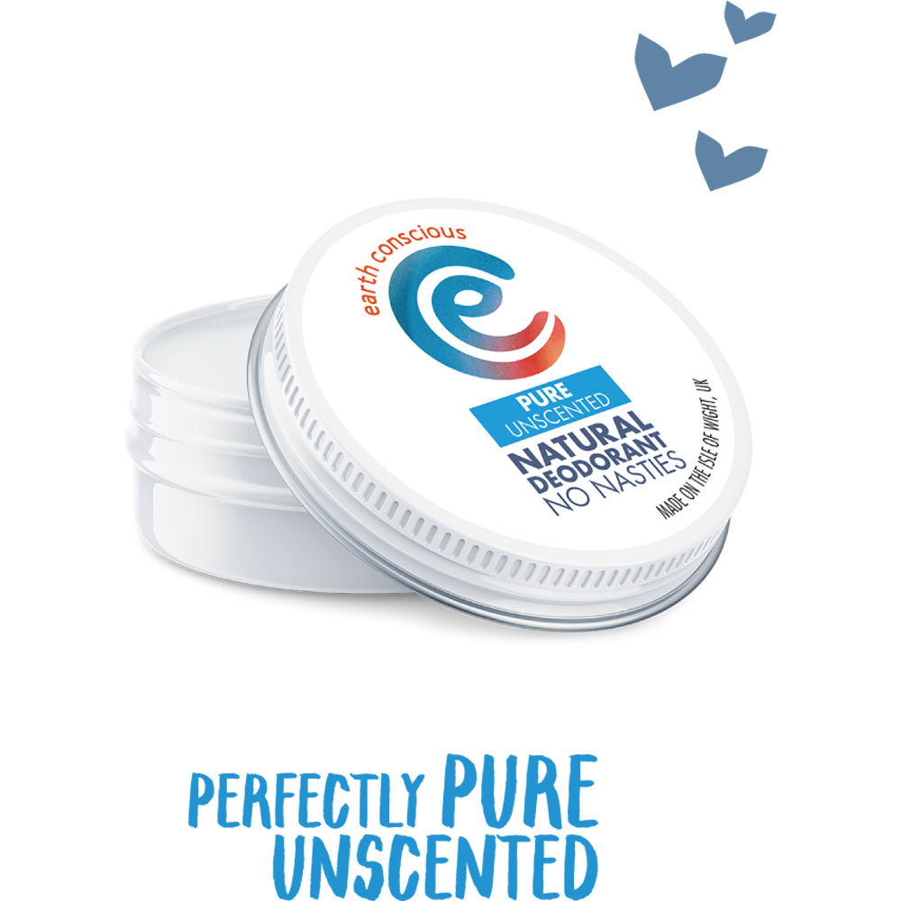 Earth Conscious Natural Deodorant Tin - Unscented