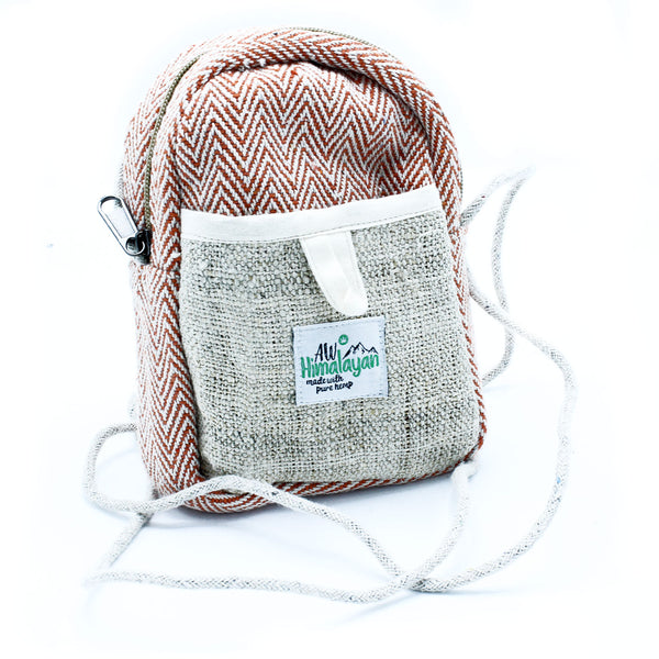 Hemp & Cotton Mini Day Bag - Red