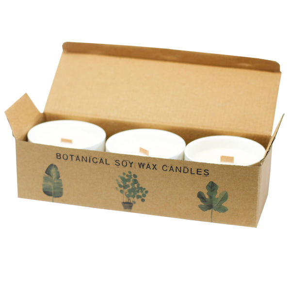 Large Botanical Soy Candle Set