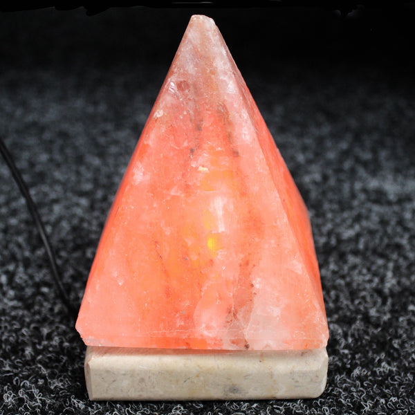 Mini Pink Himalayan Salt Lamp - Pyramid