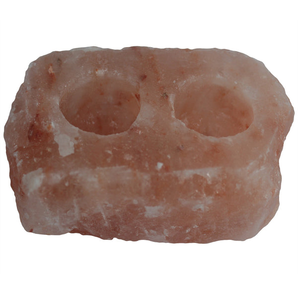 Pink Himalayan Salt Double Tealight Holder