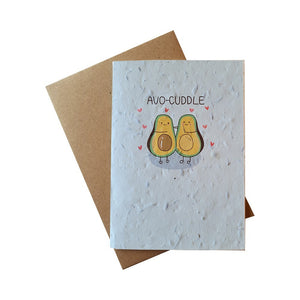 Seed Paper Greetings Card - Avo Cuddle