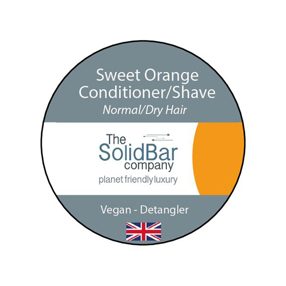 The Solid Bar Company Vegan Conditioner & Shave Bar - Orange