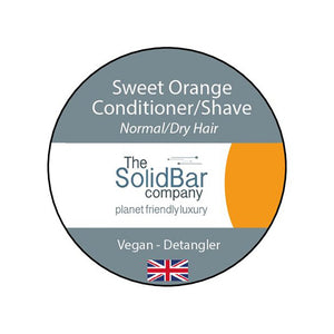 The Solid Bar Company Vegan Conditioner & Shave Bar - Orange