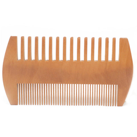 Wooden Two Sided Beard Comb